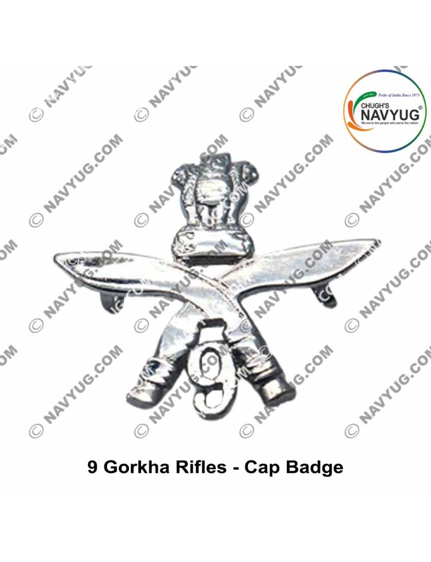 Army Military Gorkha Rifles Uniform Cap Badge Indian Army Infantry