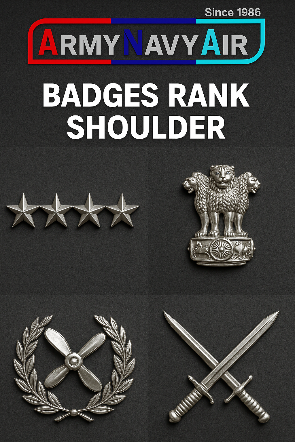 BADGES RANK SHOULDER BADGES RANK SHOULDER