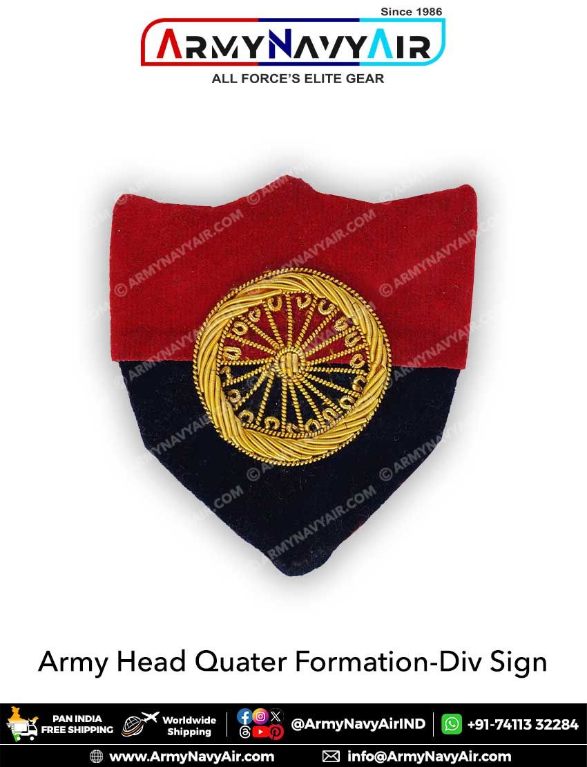 Buy Army Head Quarters Formation Div Sign Online at ArmyNavyAir.com