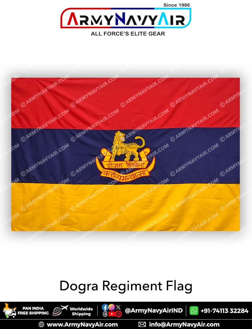 Buy Indian Army Dogra Regiment Flag Online at ArmyNavyAir.com