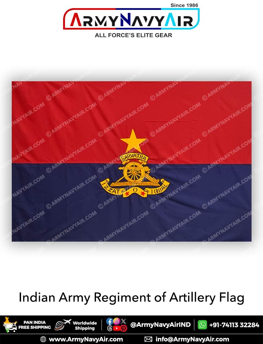 Buy Indian Army Artillery Regiment Flag Online at ArmyNavyAir.com