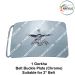 Army-Military 1 Gorkha Rifles Uniform Belt Buckle (Indian Army Infantry Regiments) 1 Gorkha Rifles Buckle Chrome (Suitable For 2" Belt of Leather- Nylon-Cotton )
