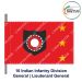 Indian Army Lancer Flag (Infantry Division) | Indian Military Stiffener Flag with Double Side Logo ( 9" x 18")-16 Infantry Division-Brigadier