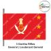 Indian Army Lancer Flag -Vehicle Flag (Army Infantry Regiments) | Indian Military Stiffener Flag with Double Side Logo (9" X 18")-3 Gorkha Rifles -Brigadier