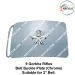 Army-Military 9 Gorkha Rifles Uniform Belt Buckle (Indian Army Infantry Regiments) 9 Gorkha Rifles Buckle Chrome (Suitable For 2" Belt of Leather- Nylon-Cotton )