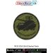 High-quality 9K33 OSA (SA-8 Gecko) Patch featuring a detailed silhouette of the radar-guided mobile surface-to-air missile launcher on olive tactical background with black merrow border - designed for collectors, air defense enthusiasts, NCC cadets, and p
