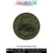 High-quality Air Defence Radar Patch showing a mobile radar vehicle with large antenna array on olive tactical fabric with black merrow border - representing surveillance, detection, and air defense systems used by India’s armed forces and DRDO units.