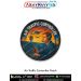 A detailed digital printed Air Traffic Controller Patch showing a controller operating radar screens inside a tower with aircraft flying in the sky, designed for aviation lovers, travelers, hobby pilots, and adventure enthusiasts.