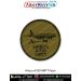 Digital printed round patch showing Airbus A330 MRTT aircraft silhouette on olive drab fabric with “Airbus A330 MRTT” text and merrow border. Available in 3 & 4 inch sizes with Sewn-On, Pin & Velcro (Hook) backing.