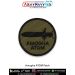 High-quality Amogha ATGM Patch showing the silhouette of India’s indigenous anti-tank guided missile on olive tactical fabric with a black merrow border - symbolizing precision strike technology, DRDO excellence, and defense innovation.