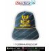 High quality 11 Gorkha Rifles cap featuring detailed yellow embroidered crossed khukuri emblem with XI insignia and Sikkim Scouts text symbolizing courage, loyalty and the elite mountain warfare legacy of the Gorkha soldiers designed for Indian Army perso