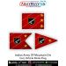 Indian Army 39 Mountain Div Car Flag : ArmyNavyAir.com