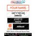 Bob|Bank Of Baroda Uniform Name Plate (Acrylic) - ArmyNavyAir.com