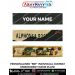 BSF Embroidery Name Plate : ArmyNavyAir.com