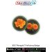 BSG Marigold Proficiency Badge featuring orange marigold flower design on black background with green border. Round Bharat Scouts and Guides embroidered skill badge.