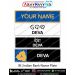 IB | Indian Bank Uniform Name Plate (Acrylic) - ArmyNavyAir.com