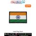 Embroidered India flag patch featuring saffron, white, and green horizontal stripes with a blue Ashoka Chakra in the center, bordered with a black edge. The image includes a ‘Combo Pack of 3’ label and ArmyNavyAir branding at the top, with text labeling i