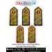 Indian Navy New Crest Flag Officers Shoulder Rank Epaulette Zari : ArmyNavyAir.com