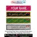 Personalised "Plain Fabric Embroidery" Individual Name Plate (Any Language) : ArmyNavyAir.com