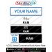 UCO Uniform Name Plate (Acrylic) - ArmyNavyAir.com