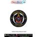 Andhra Police Veteran Patch featuring Andhra Pradesh Police insignia in a navy blue round veteran badge with gold lettering and black merrow border