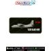 Antonov An-32 Personalized Flight Crew Name Plate featuring the Indian Air Force Antonov An-32 tactical transport aircraft with custom name and optional blood group digitally printed on premium fabric with olive green merrow border for flight suits, milit