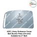 Army-Military AOC Uniform Belt Buckle (Chrome Badge Buckle) (Indian Army Service Regiments) Indian Army Ordnance Corps (Suitable For 2" Belt of Leather- Nylon-Cotton )