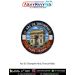 Arc de Triomphe Paris France Heritage Travel Round Patch