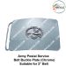 Army-Military APSC | ARMY POSTAL SERVICE CORPS Uniform Belt Buckle (Indian Army Service Regiments) APSC Buckle Chrome (Suitable For 2" Belt of Leather- Nylon-Cotton )