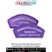 BSG Arunachal Pradesh District Shoulder Arm Badge with purple merrow border featuring Arunachal Pradesh State and District Association identification text available in both digital printed and machine embroidered variants for Bharat Scouts and Guides unif