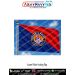 Assam Police Flag made from premium poly satin fabric flying on flagpole