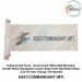 Indian Armed Force -Government Office Wall Mounting Double Sided Designation Acrylic Board with Wall Slide Holder (Can Be Inter Change The Boards)-ASST.COMMANDANT (MT)