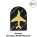 Indian Coast Guard Rank & Branch Badges (Sailors) For Winter Uniform-Aviation ( New Technology ) 9.5cm H X 6.5cm W