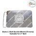 Bamul Security Uniform Belt Buckle Bangaluru Urban- Bengaluru Rural & Ramanagara Districts Co-Operative Milk Producers Societies Union Ltd Security Belt Buckle Bilingual (English- Kannada) Metal (Chrome) Is ( Suitable For 2" Belt of Leather- Nylon-Cott