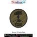 High quality Bharani 2D Radar Patch showing the silhouette of the Indian battlefield surveillance radar mounted on a tripod against an olive green background with a clean merrow border designed for aviation enthusiasts military collectors and tactical gea