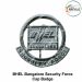 BHEL CED Uniform Security Cap Badge (Public Sector Unit) Bharat Heavy Electricals Limited Control Equipment Division Security Force Cap Badge Metal (Chrome)