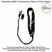 Security Uniform Lanyard- Whistle Cord Black Single
