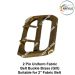 2 Pin For Uniform Fabric Belt Buckle Brass (Gilt) Suitable for 2 Inch Fabric Belt