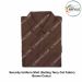 Security Uniform Shirt (Suiting Terry cot Fabric) (Half-Short Sleeve ) OR (Full Sleeve) With Breast Pockets & Scalloped Flaps & Shoulder Straps-Brown-Shirt Full Sleeves