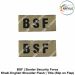 BSF Title Uniform Shoulder Flash -Badge (Hindi- English ) ( Central Armed Police Forces) Border Security Force Shoulder Flasher Slip On Title- Badge
