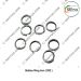 Indian Armed Forces-Police-Security (Metal Split Rings Chrome ) For Shirt- Coats Buttons (1DZ Pack)