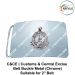 Customs & Central Excise (Govt of India) Belt Buckle Bilingual Metal (Chrome) - ArmyNavyAir.com