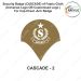 Security Badge (CASCADE) oF Fabric-Cloth (Universal Logo OR Customised Logo ) For Cap-Chest -Arm Badge-CASCADE Design 2-2 Inch Height