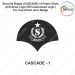 Security Badge (CASCADE) oF Fabric-Cloth (Universal Logo OR Customised Logo ) For Cap-Chest -Arm Badge-CASCADE Design 1-2 Inch Height