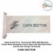 Indian Armed Force -Government Office Wall Mounting Double Sided Designation Acrylic Board with Wall Slide Holder (Can Be Inter Change The Boards)-CASH SECTION