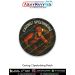 Caving Spelunking Patch showing a cave explorer crawling through rocky underground tunnels with headlamp illumination designed for adventure lovers cavers exploration clubs and collectors by ArmyNavyAir