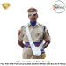 Flag Carrying Belt (Leather White) With Buckle & Fittings : ArmyNavyAir.com