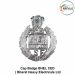 BHEL Security Uniform Cap Badge (Public Sector Unit) Bharat Heavy Electricals Limited Security Force Cap Badge With Ashoka Emblem Metal (Chrome)