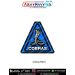 Cobras Cobra Snake Tactical Morale Patch featuring a raised black cobra with expanded hood, red forked tongue and coiled body on a bright blue triangular background with bold white COBRAS lettering and black merrow border