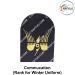 Indian Coast Guard Rank & Branch Badges (Sailors) For Winter Uniform-Communication-Radio Operator ( New Technology ) 9.5cm H X 6.5cm W